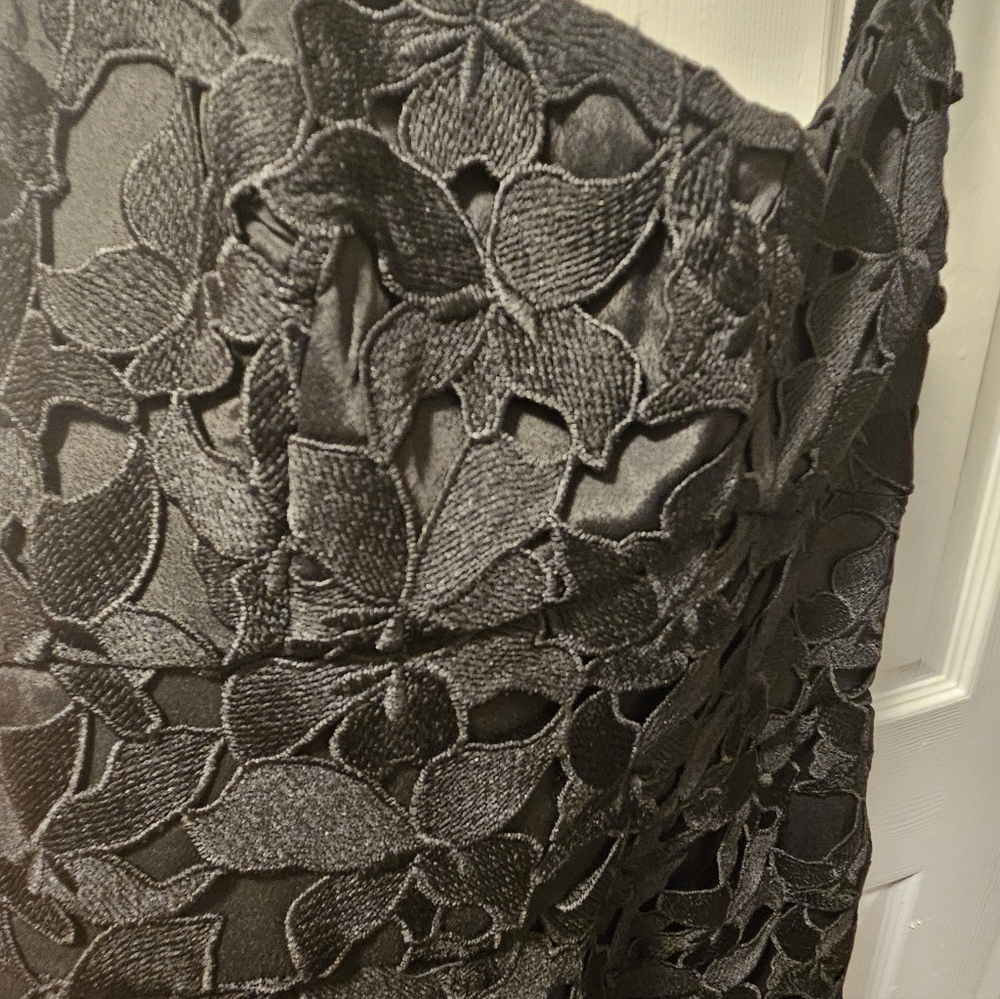 NWT J.Crew Black Midi Dress - Picture 5 of 6